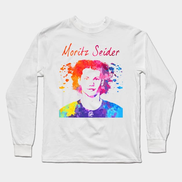 Moritz Seider Long Sleeve T-Shirt by Moreno Art